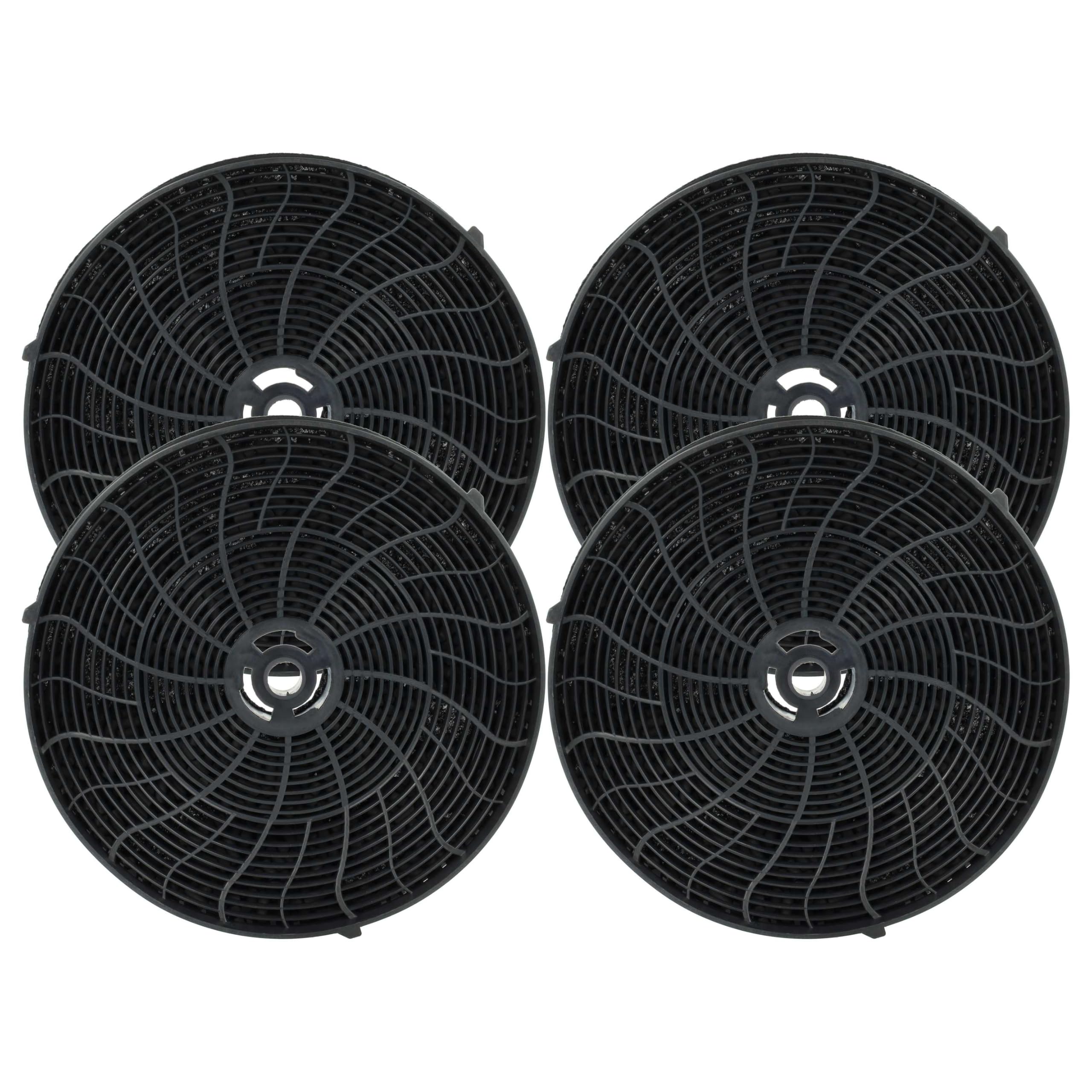 vhbw 4x Activated Carbon Filter compatible with Elica Boxin Advance Dry, Bloom-S, Bloom, Boxin Advance, APLOMB, Boxin Extractor Hood