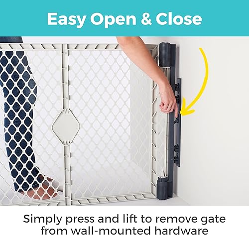 Miniatura 7 de Toddleroo by North States Superyard - Juego de 6 paneles para bebé con kit de montaje en pared fabricado en Estados Unidos barrera extra ancha o