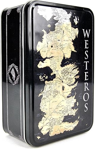 Miniatura 1 de Juego de Tronos - Caja de almuerzo de lata con botes y cajas de dinero - Westeros Map