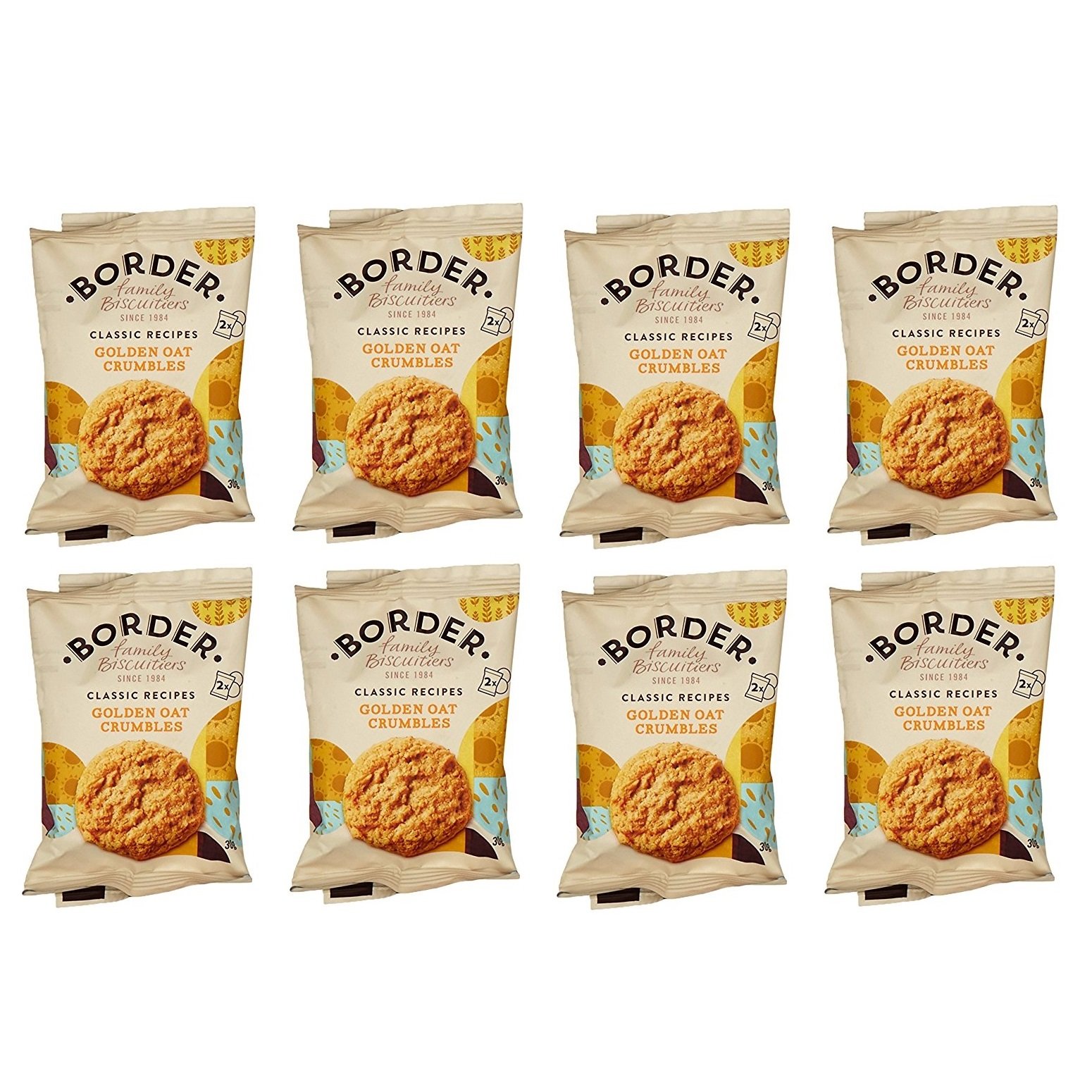 Buy Golden Oat Crumbles Luxury Mini Packs of 2 Border Biscuits (Pack