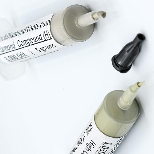 Miniatura 9 de TechDiamondTools Kit de 3 pasta de pulido de diamante compuesto de pulido 1050 1500 3000 grano para mármol vidrio metal roca joyería resina piedra