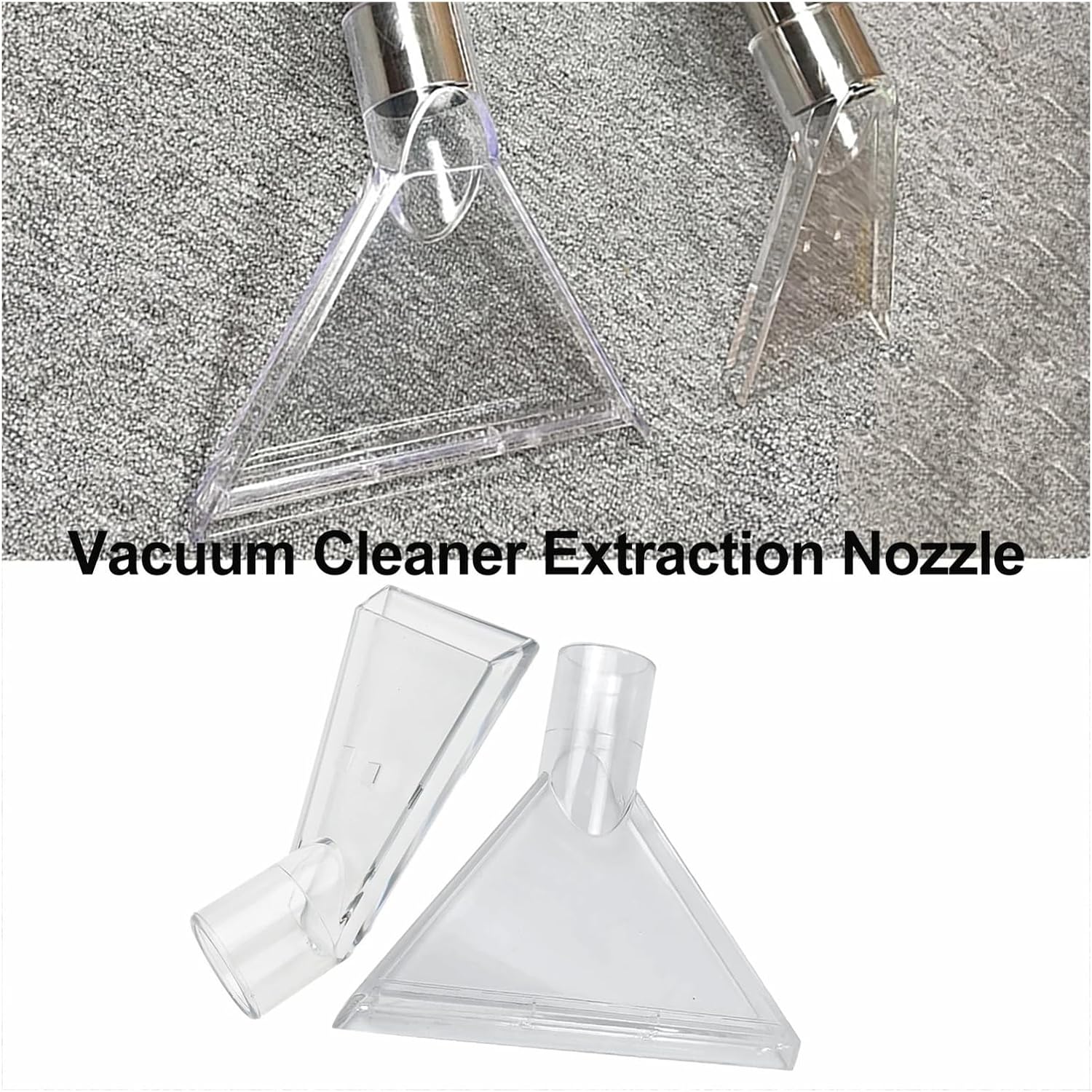 Carpet Cleaning Extraction Nozzle PVC Universal Vacuum Extractor Suction Head Vacuum Cleaner Accessories Suction Head Brush Head(A)