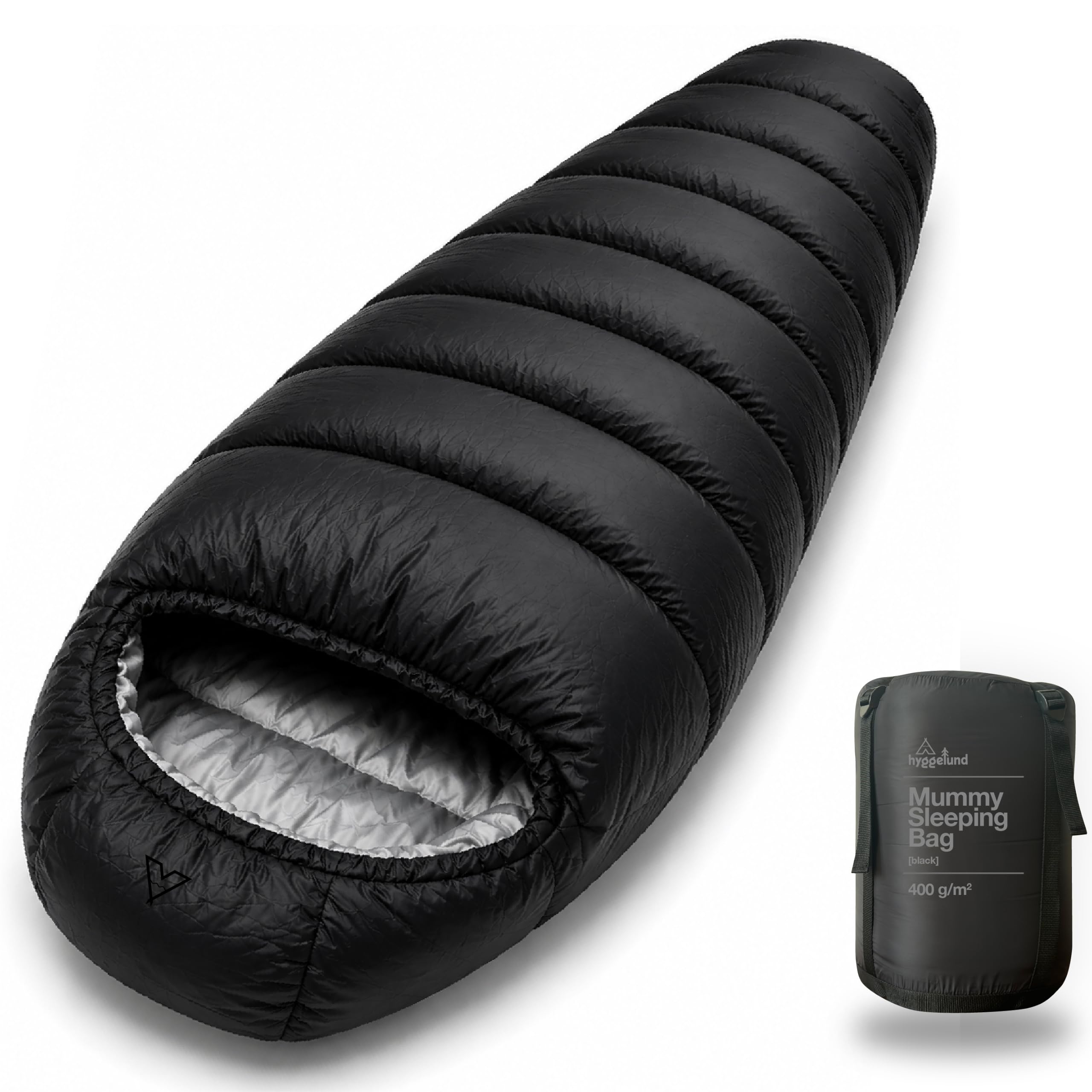 XXL Schlafsack Outdoor Winter mit Premium Kunstfaser Füllung extra warm bis -20 C° Mumienschlafsack für Erwachsene