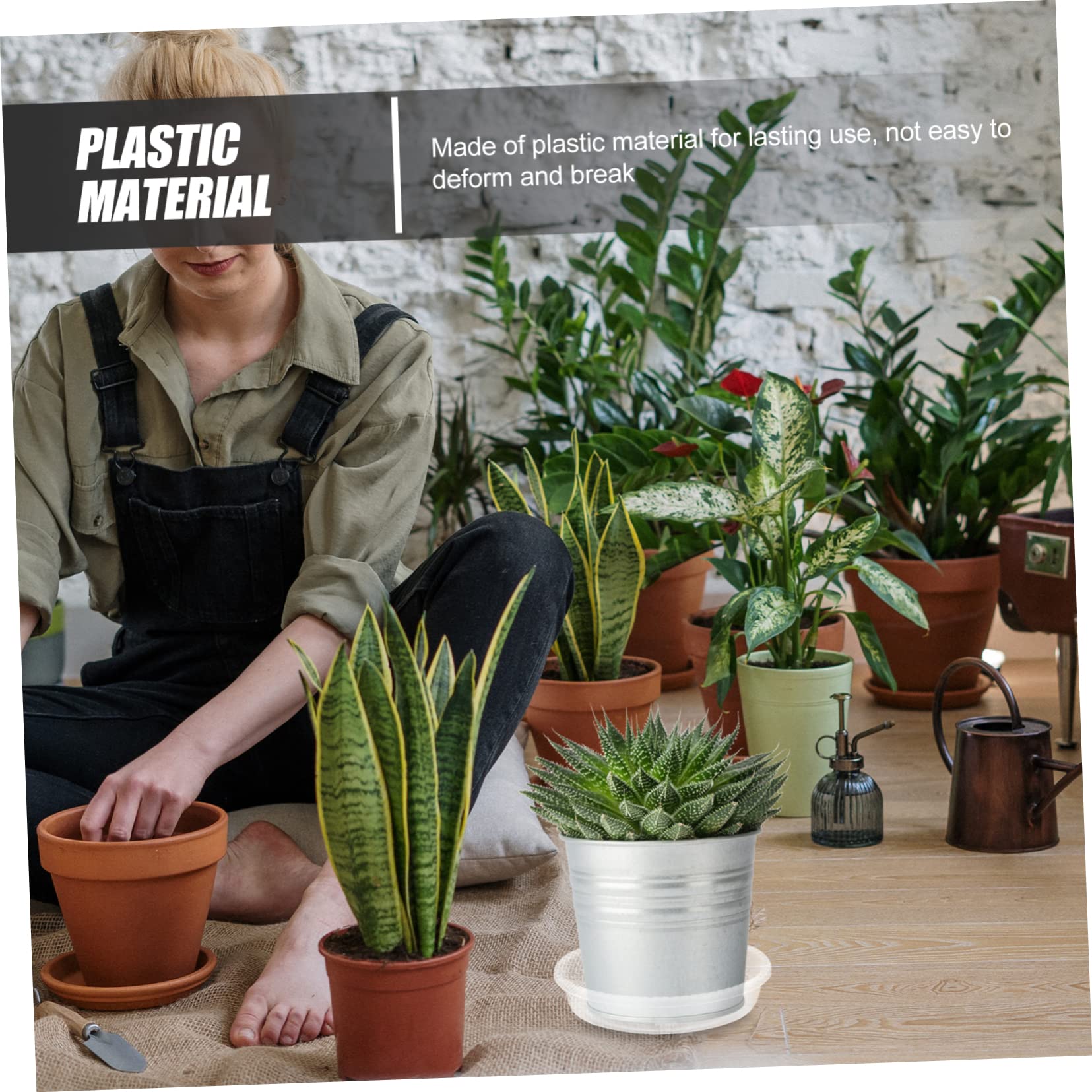 Mipcase 30stücke Wasserschalen Für Blumentöpfe Aus Kunststoff Runde Blumentopfuntersätze Blumentopfschalen Für Garten Gartenbedarf Leicht Und Langlebig Schlichtes Design