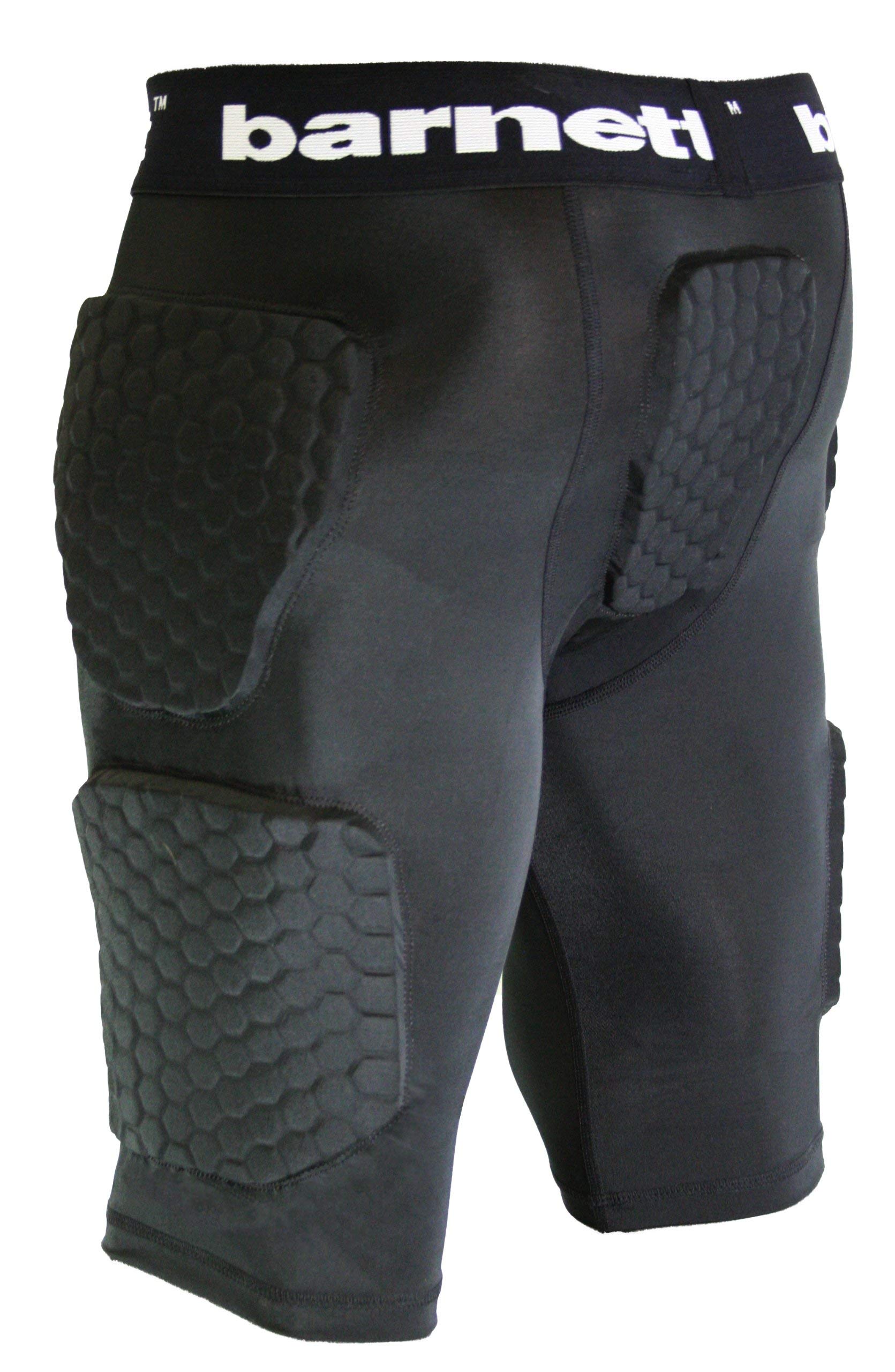 BARNETT FS-06 Short de Compression, 5 pièces intégrées, Football américain (S)