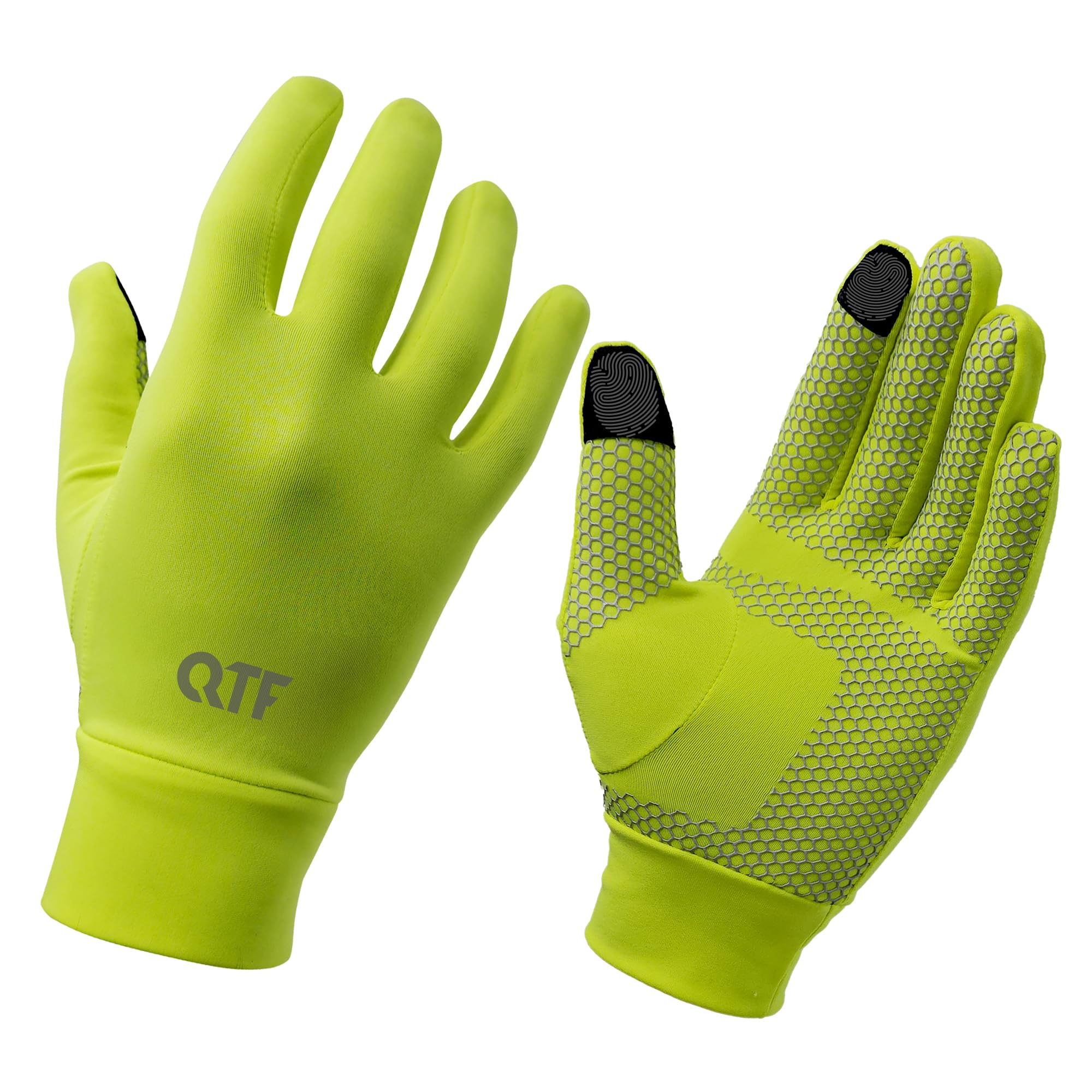 QTF Guantes deportivos ligeros para hombre y mujer, guantes para pantalla táctil, para correr, forro delgado y cálido, para invierno, ciclismo, caminar, ciclismo, deportes, conducción, antideslizantes
