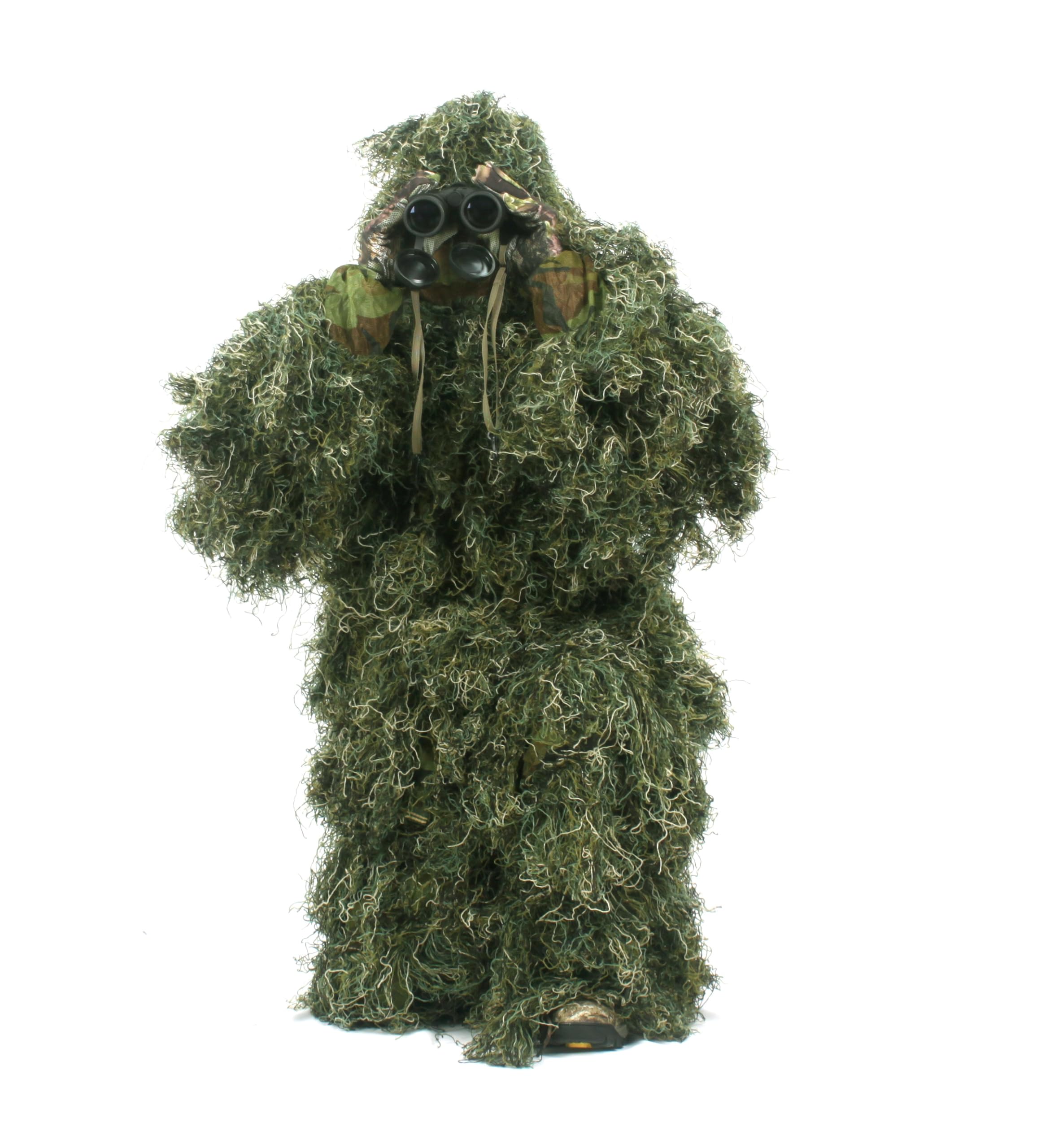 AUSCAMOTEK Camouflage Ghillie Suit for Halloween, Wildlife Photography, Birdwatching, and Deep Camouflage Needs