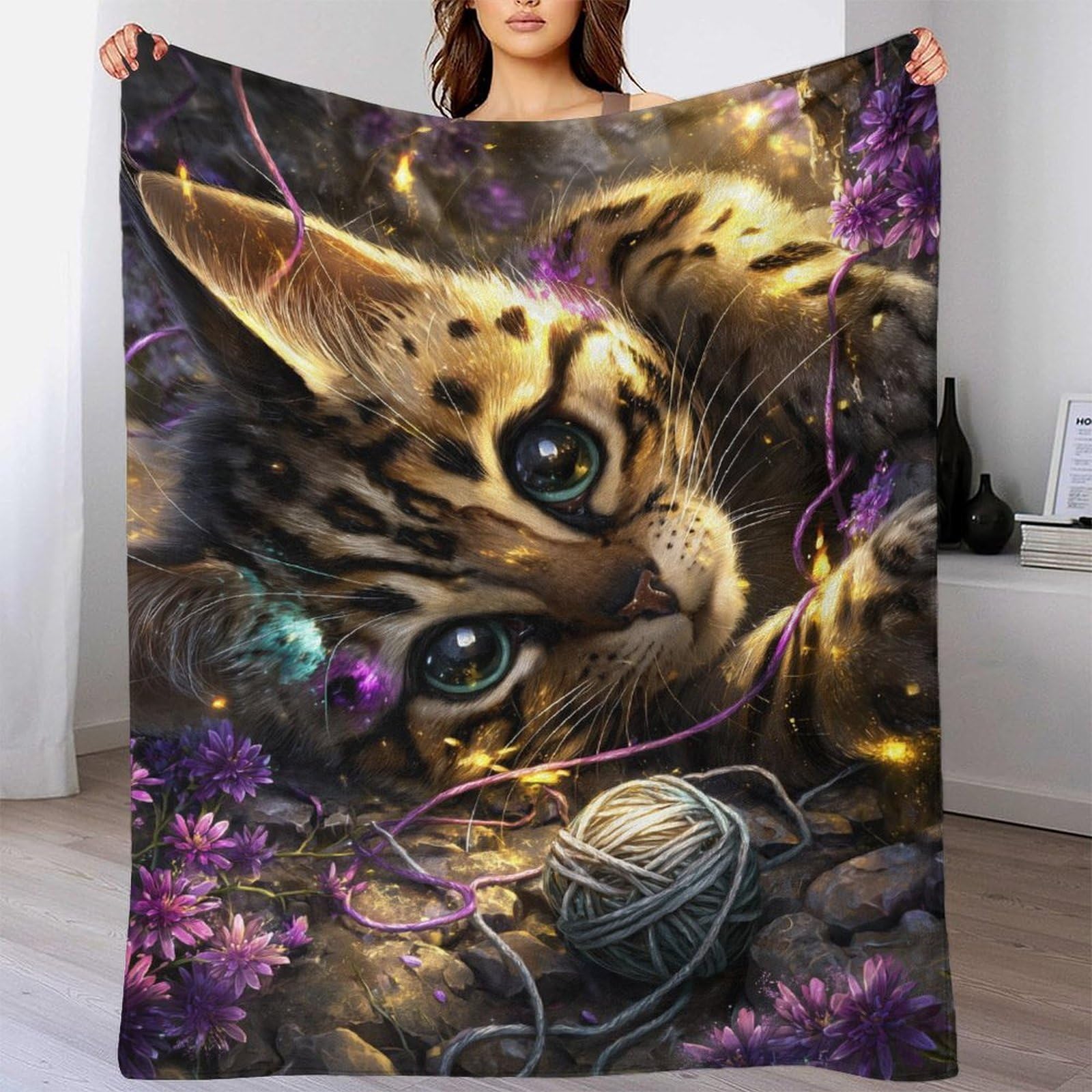 Couverture en flanelle chaude et douce 180x200cm pour l'hiver