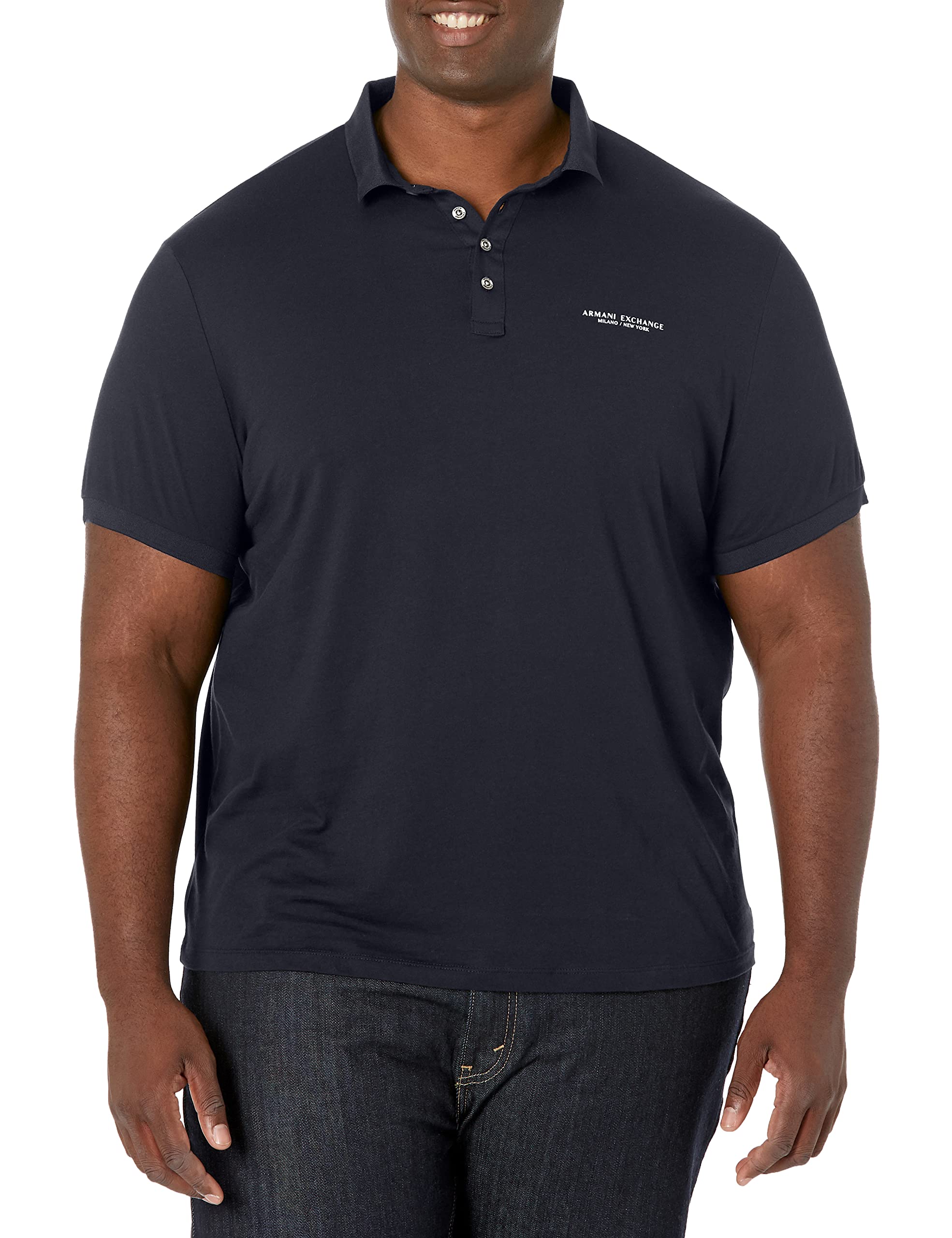 Armani Exchange Men's 4 Buttons Polo Shirt (pack of 1)