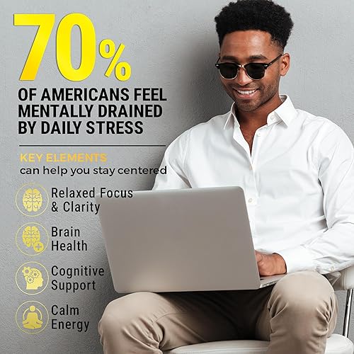 Miniatura 4 de Extracto de hongo de melena de león inteligente para la memoria, el enfoque y la salud cerebral - Tintura de melena de león con ashwagandha y L