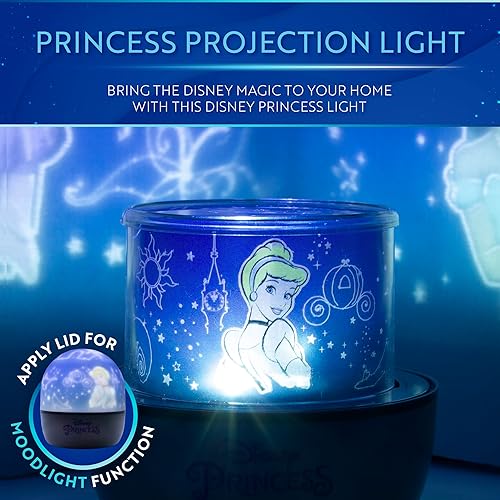 Miniatura 2 de Proyector de luz nocturna de Disney, escenas de princesas de Disney, Cenicienta Ariel Rapunzel y Mulan, luz nocturna y decoración para paredes y