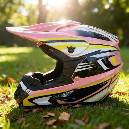 Miniatura 6 de Cascos de Dirt Bike para Jóvenes de Moda para Niños, Motocross, Motocicleta, BMX, ATV, Todoterreno, Cuatro Ruedas, Cascos Integrales para Bicicleta