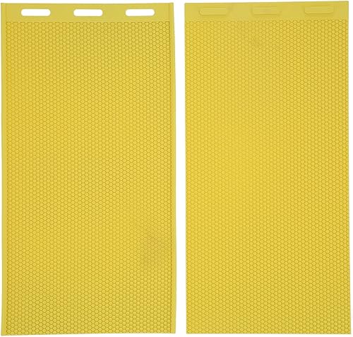 2 hojas de velas de cera de abejas, kit de fabricación de velas de bricolaje con estampado de cera de abeja, hoja de prensa de cera de abeja de