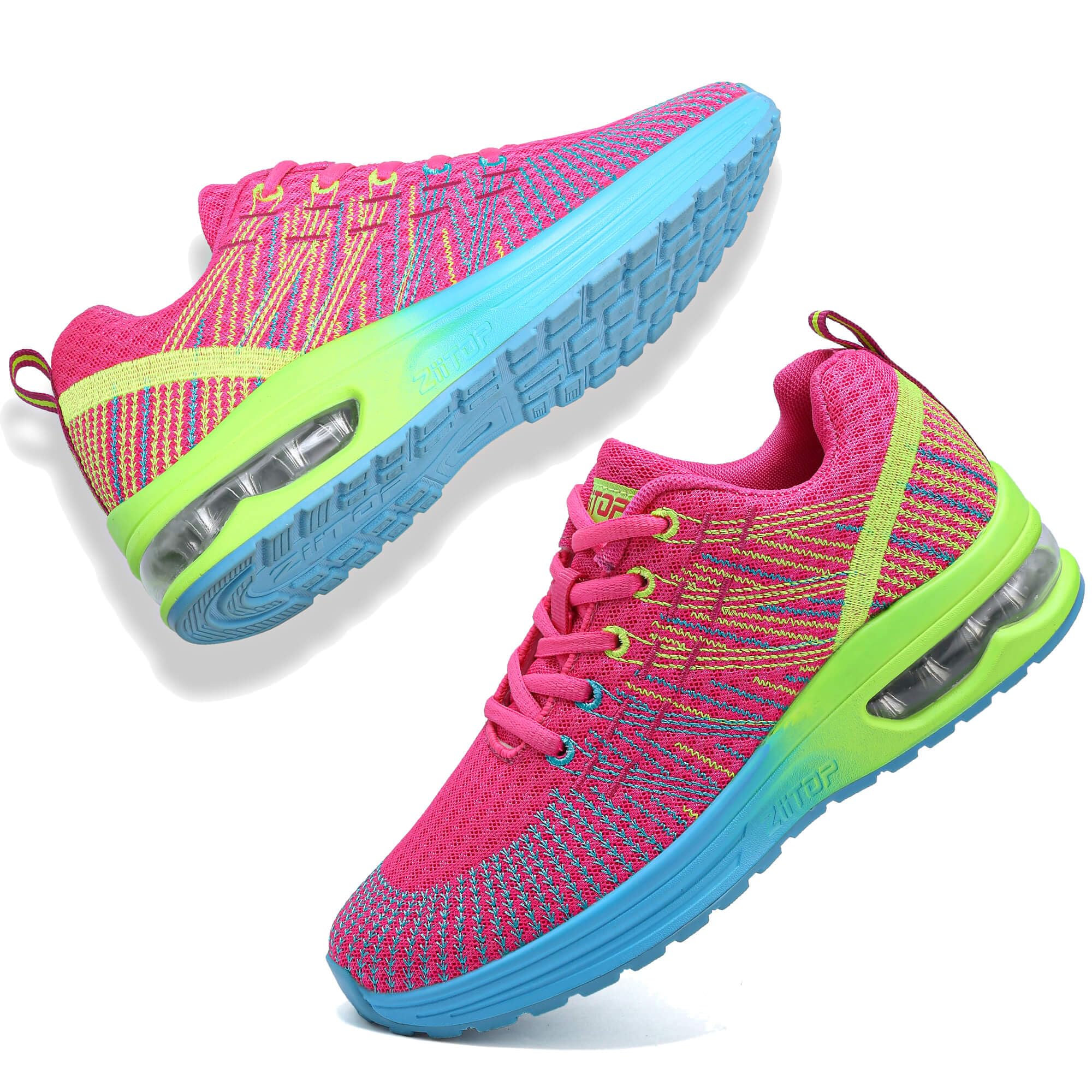 GoodValue Womens Running Shoes Lightweight Air Cushion Walking Shoes Tennis Shoes for Women Fashion Breathable Mesh Upper Sneakers Workout Casual Gym Jogging Non Slip Ladies Sport Shoes