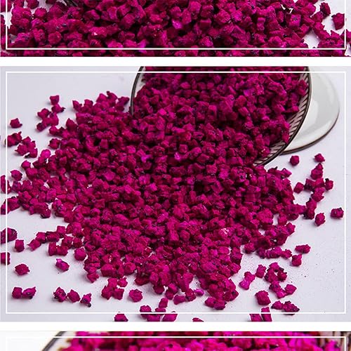 Miniatura 7 de Bocadillo liofilizado de fruta del dragón en cubitos - 4.23 onzas, grano pitaya liofilizado (fruta del dragón), fruta del dragón liofilizada