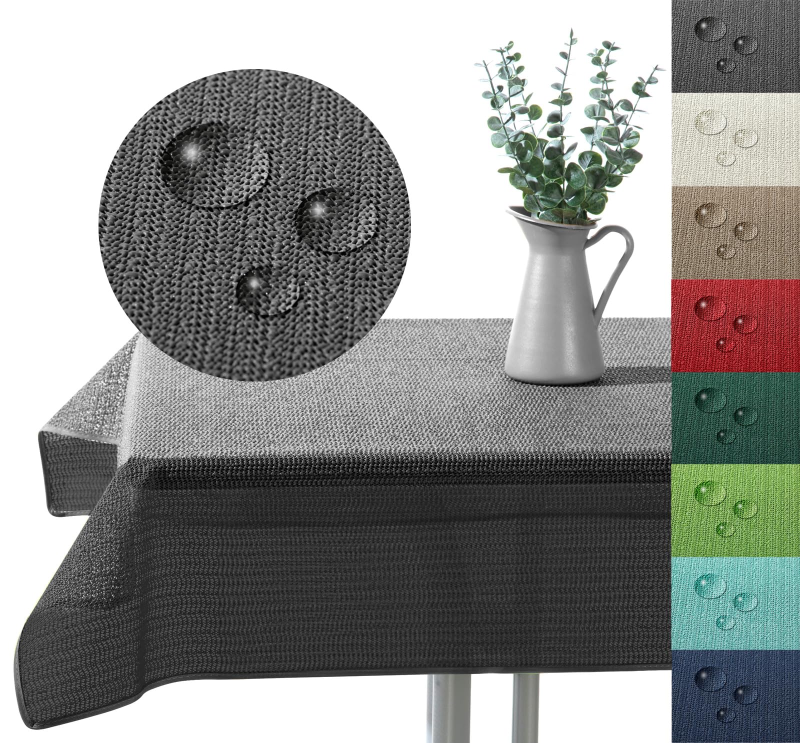 Tovaglia Da Giardino In PVC Morbido: Antiscivolo E Resistente Alle Intemperie (Verde, 130x160 Cm) - 2
