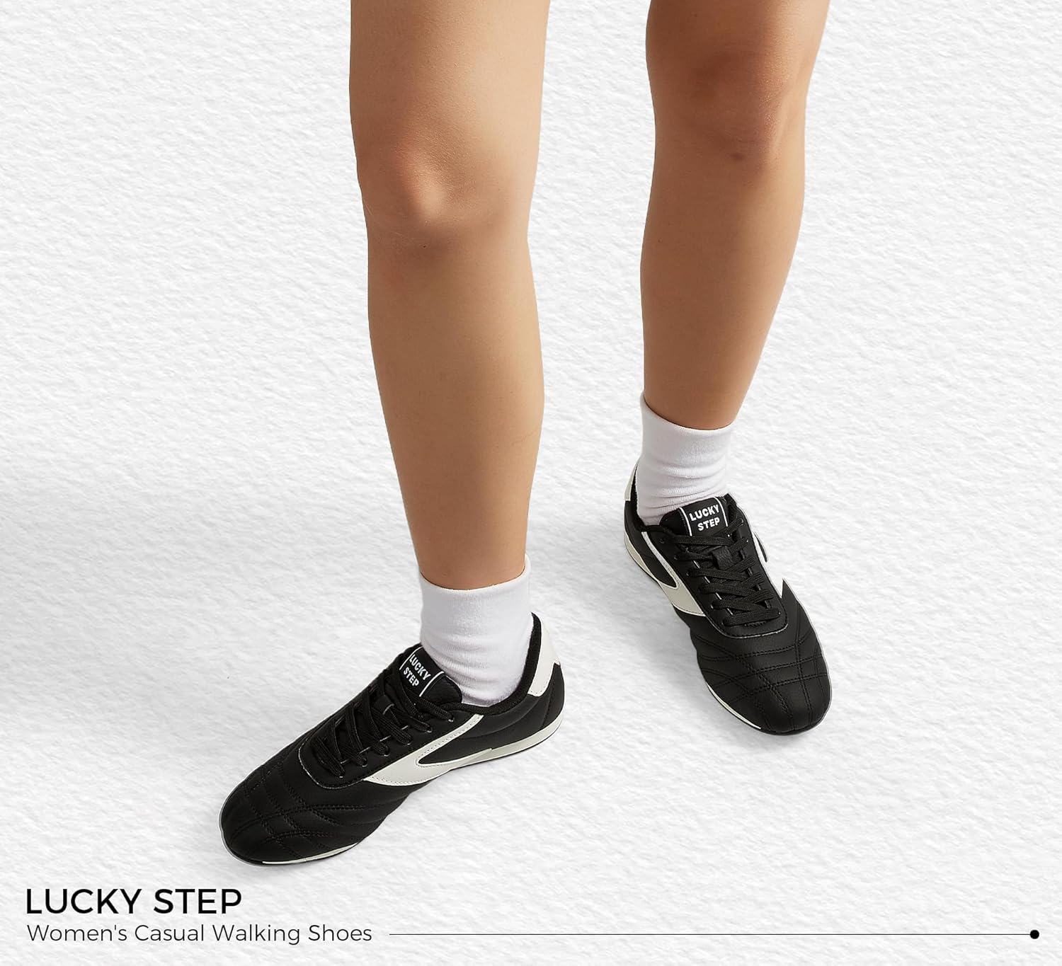 LUCKY STEP Women's Lightweight Fashion Sneakers Thin Sole Athletic Casual Running Gym Workout Comfortable Walking Tennis Trainers Shoes - Image 8