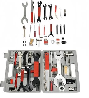 44-Piece Bike Repair Tool Kit - Multi-Function Bicycle Maintenance Tool Set with Carrying Box, for Home and Professional Use