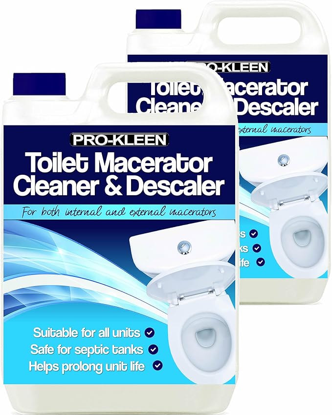 ProKleen Toilet Macerator Cleaner & Descaler 10L Highly Concentrated, LongLasting Formula