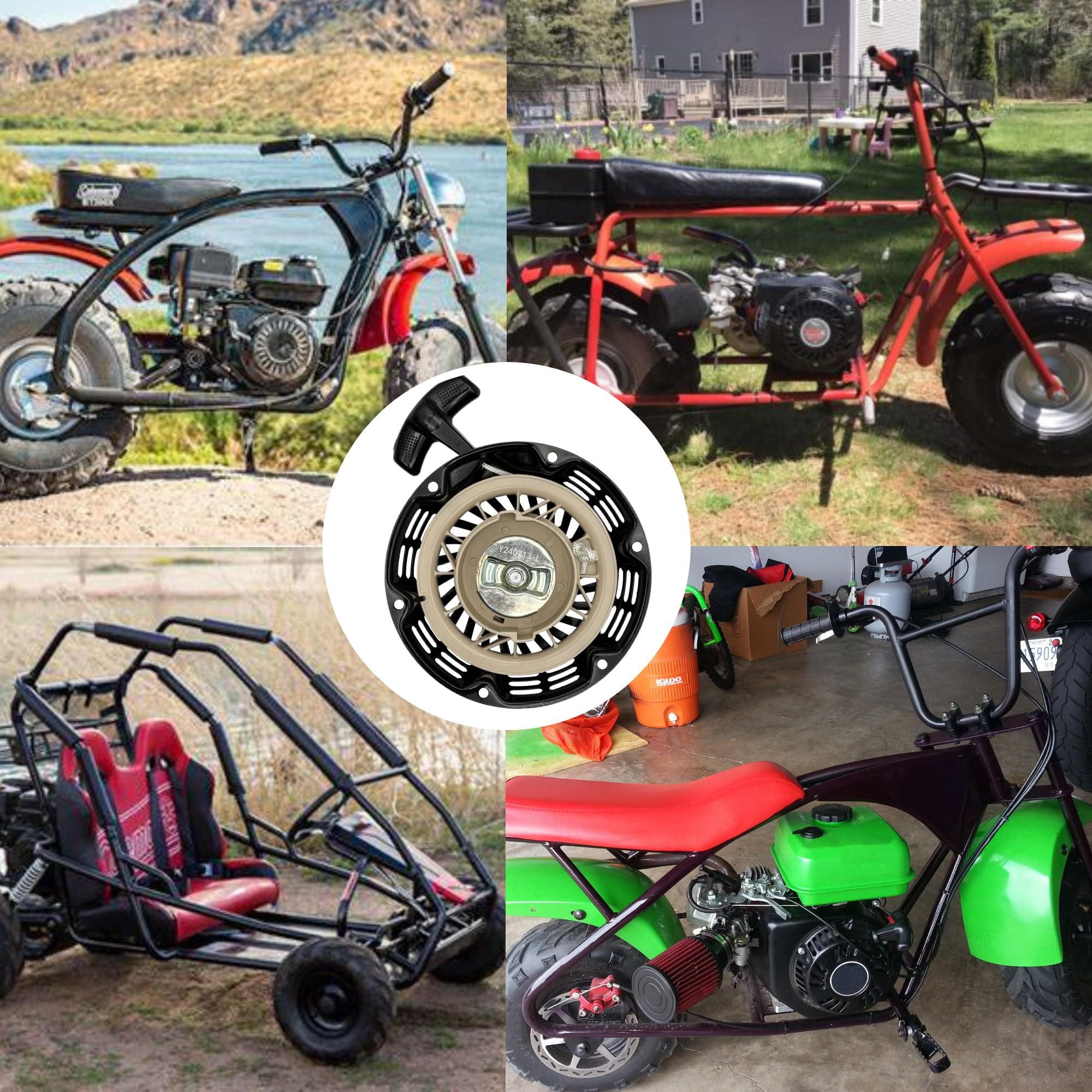 212 196 224 208 cc Avviamento a Strappo per GX160 GX200 Honda Champion Coleman Firman Ryobi Simpson 5.5 6.5 hp con Coppa di Avviamento Parti di Ricambio