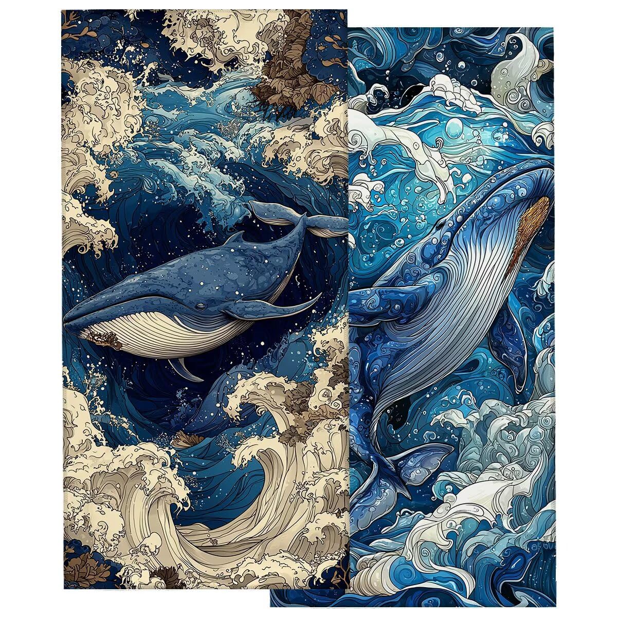 Ręcznik plażowy XXL, 100 x 200 cm, zestaw 2 szt., ręcznik do sauny, ręcznik z mikrofibry, szybkoschnący, sportowy ręcznik do studia fitness, lekki ręcznik kąpielowy, duży, bez piasku, na prezent dla