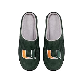 Miami Hurricanes NCAA Mens Memory Foam Slide - XL