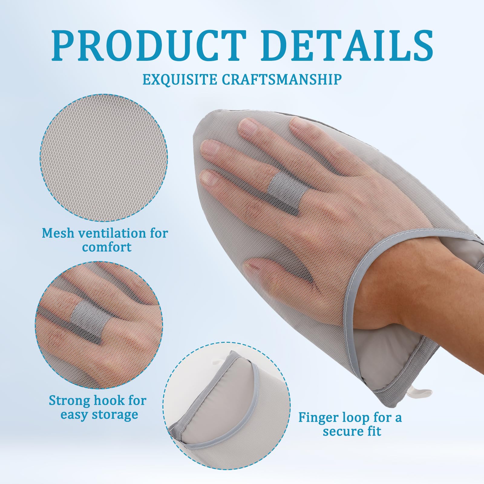 4 Pcs Bügeltuch für Dampfbügeleisen Bügelschutz Bügelhilfe Bügeldecke Bügelmatte Mit Bügelhandschuh Verhindert Verbrennungen, Schützt Kleidung und Beugt Verbrennungen Vor