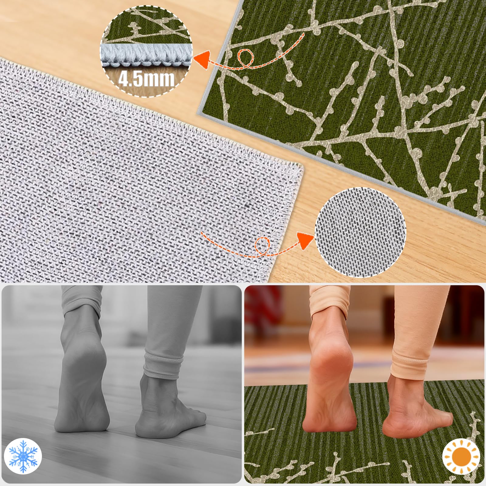 Alfombra Protector Suelo Silla Ruedas Alfombra Silla Ruedas Gaming Alfombra Silla Gaming Protector Suelo Protector Suelo Silla Suelo Duro Alfombrilla Protectora para Suelo Verde 100x130cm