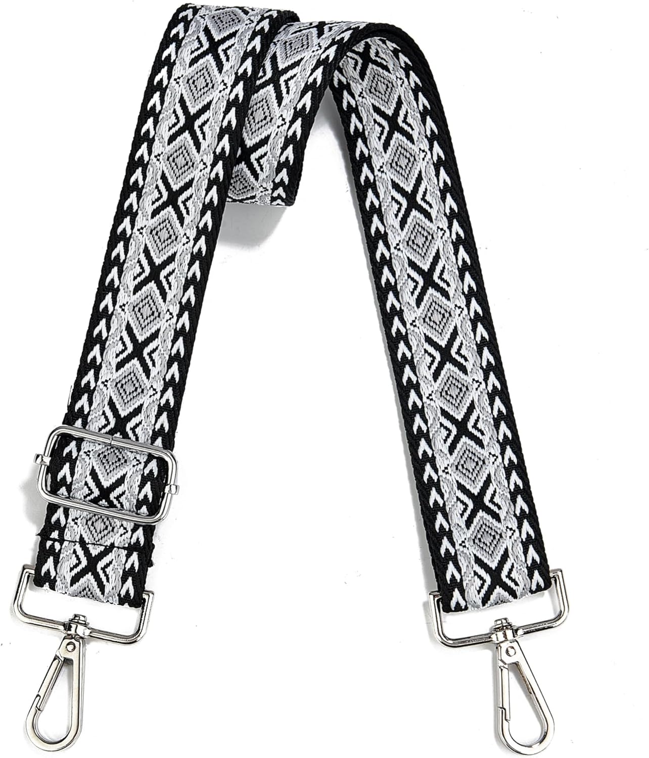 Crossbody Straps for Purses Silver Hardware Purse Strap Wide Shoulder Strap