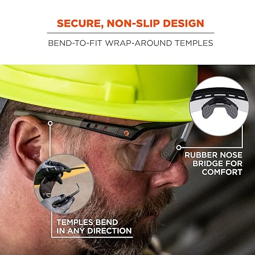 Miniatura 4 de Ergodyne Skullerz AEGIR - Gafas de seguridad antiarañazos, antivaho y ANSI z87.1