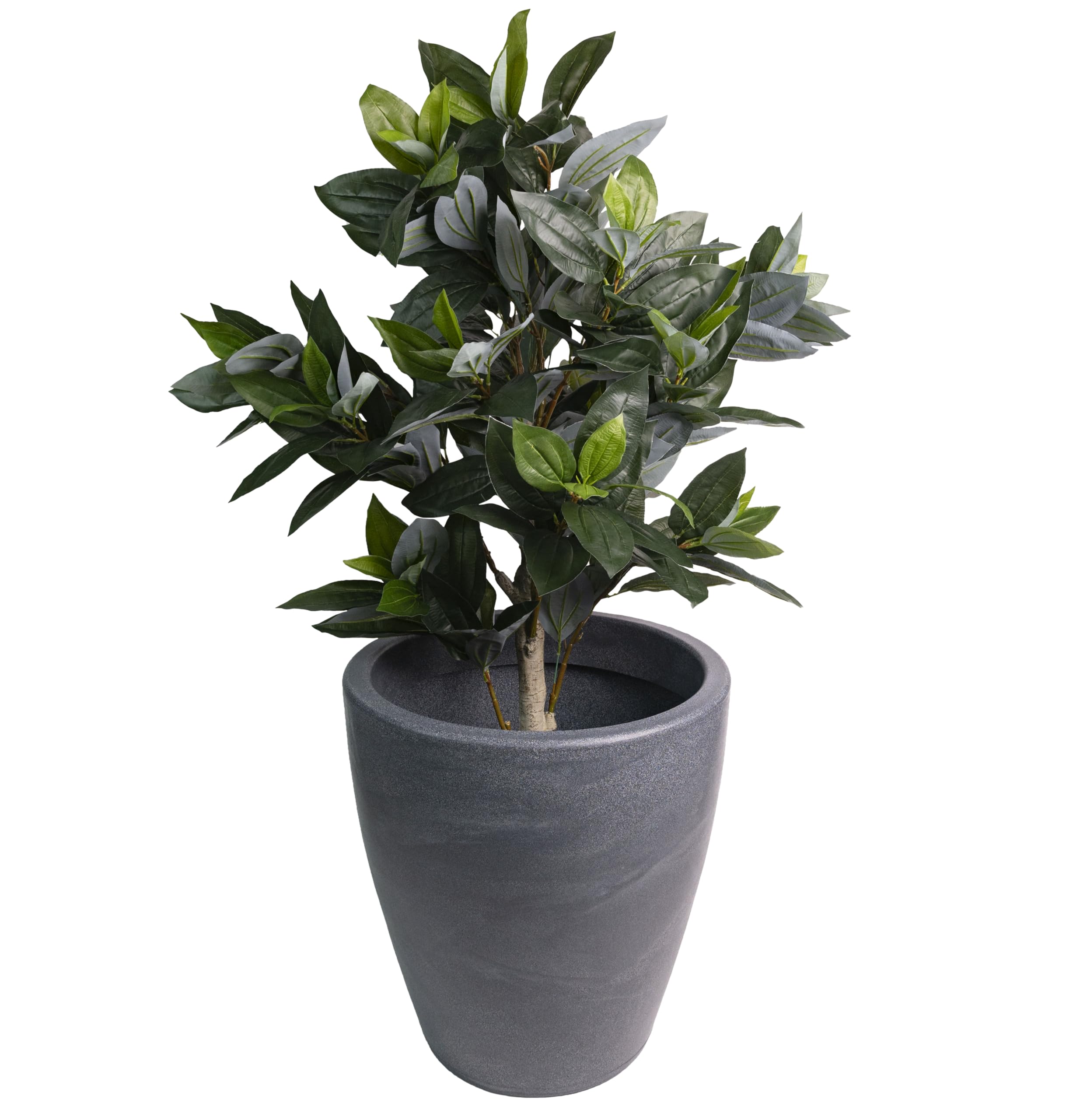 Elly Décor Pflanztopf Groß - 60x55x36 Cm, Granitgrau, Mit Drainageloch, Für Drinnen & Draußen