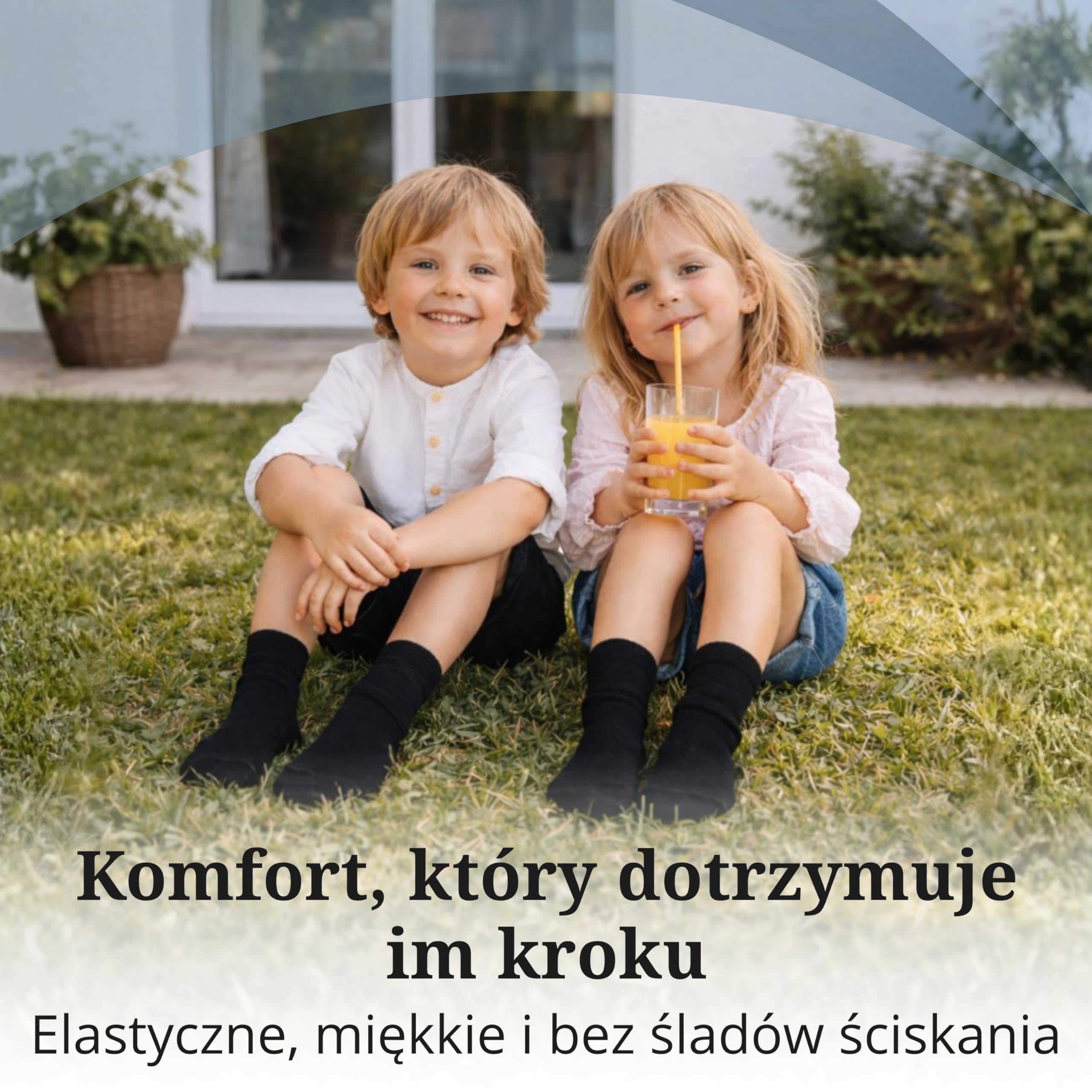 BISOO Zestaw skarpet dziecięcych 5 par dla Chłopców i Dziewcząt - Idealne do Szkoły i Munduru Szkolnego - Bawełna z Certyfikatem Öko-Tex - Wybierz Twój Rozmiar i Kolor
