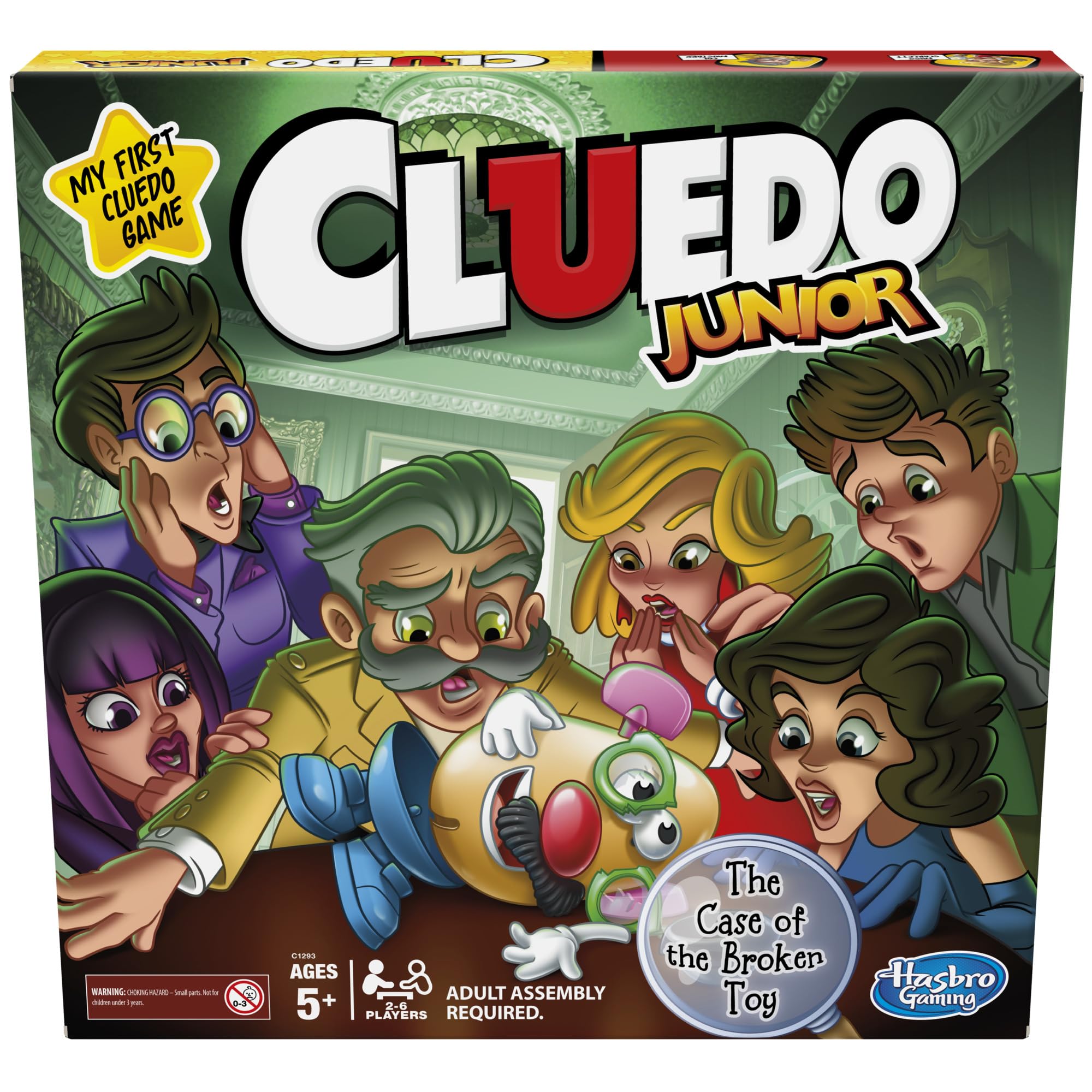 #9 — Cluedo Junior Board Game for Kids Ages 5+, Mystery Game with...