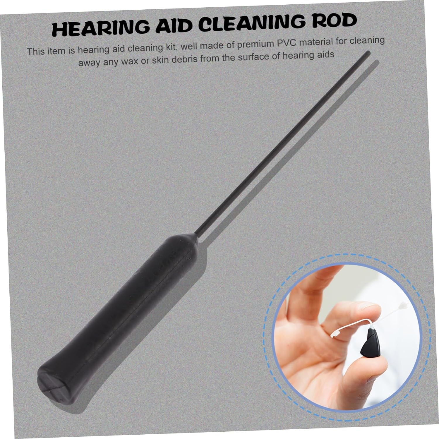 SECFOU 20pcs Hearing Amplifier Cleaning Tools Kit Cleaning Rods for Earmold Maintenance Efficiently Removes Debris and Cerumen Portable Design for Easy Use