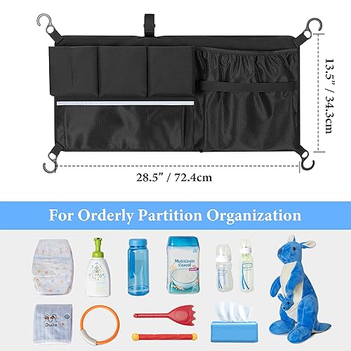 Miniatura 7 de Red de carga para cochecito, organizador de accesorios para cochecito compatible con todos los modelos WONDERFOLD de la serie W, red de