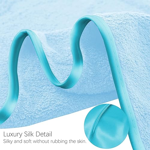 Vista 313 de TENSTARS - Toallas de mano para baño con dobladillo de seda, secado rápido, toalla absorbente de microfibra ultrasuave para baño, fitness, gimnasio