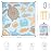 WIWIGO Beach Blanket Waterproof Sandproof Beach Mat 79 X 83/10\'x9\'for 2-8 Adults Quick Drying Outdoor Picnic Mat Beach Accessories for Travel, Camping, Hiking