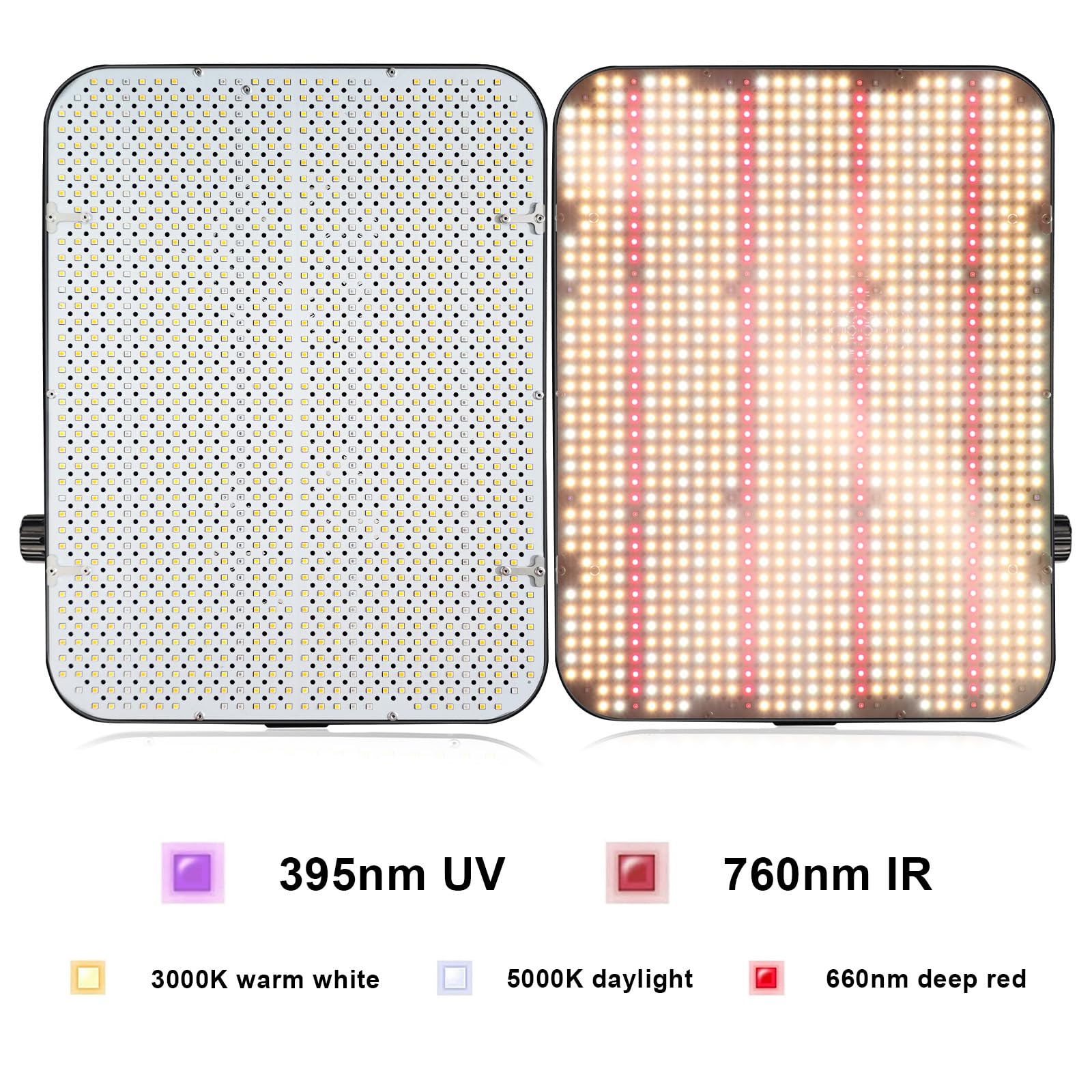 COKOLILA 2000w Dimmerabile Lampada per Piante, High PPFD Sunlike Spettro Completo lampada da coltivazione, luce piante con UV e IR, Funzione catena margherita per piante e verdure da interno