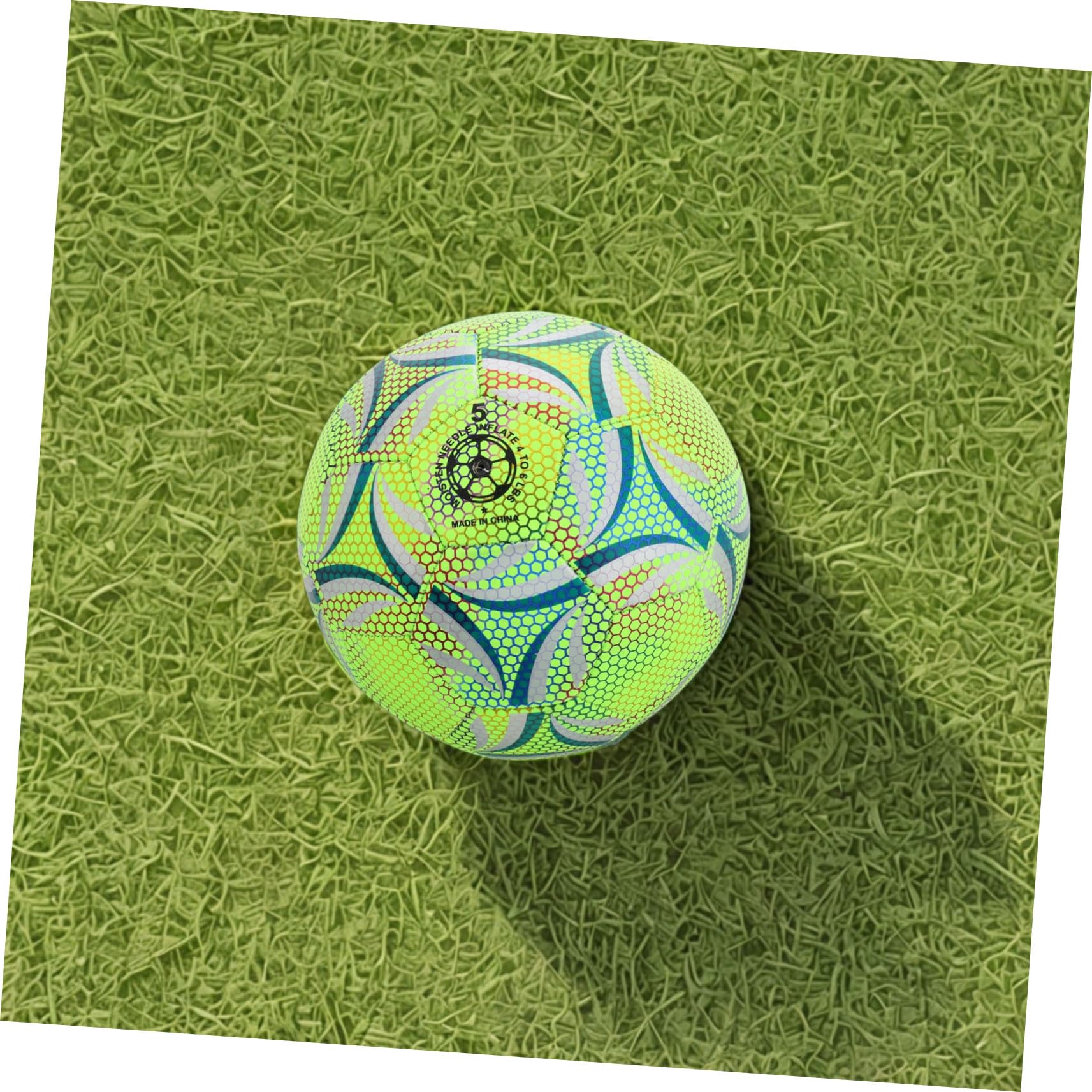 Anneome Balón de Fútbol Estándar para Adolescentes y Adultos Resistente y Seguro Diseño Fluorescente Que la Oscuridad para Entrenamiento Nocturno y Divertidos