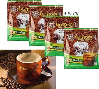 (4 Pack - Classic) Old Town White Instant Premix Coffee,3 in1 Hazelnut Instant Coffee (60 Sticks) Expired Date 09/05/2026