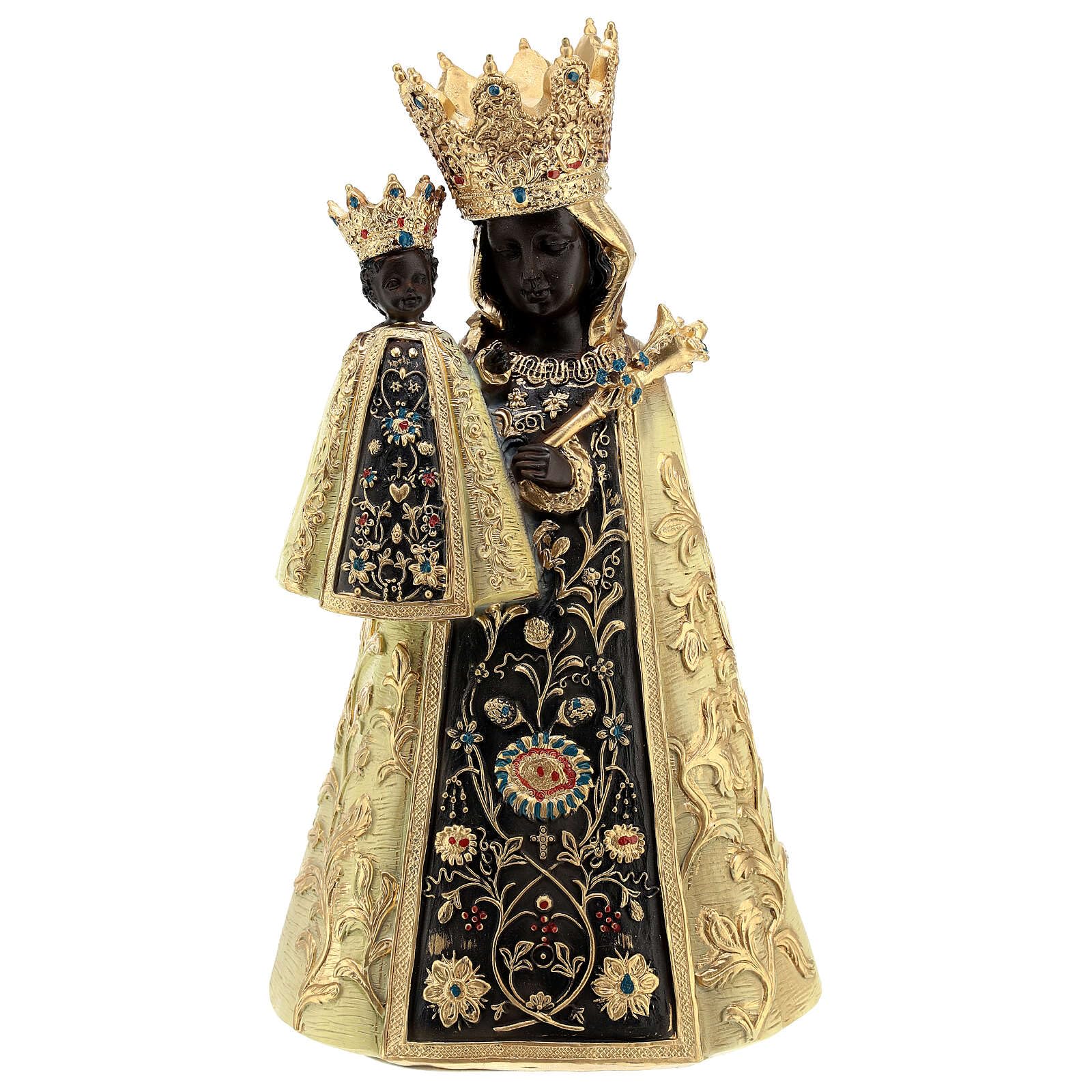 Holyart Statue in resina e PVC: Statua Madonna Nera Altötting resina 20 cm