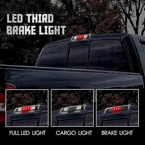 Miniatura 9 de Conjunto de 3 luz de freno de montaje alto, compatible con Ford F150 04-08, Ford Explorer Sport Trac 07-10, Lincoln Mark Third Center 06-08 Barra de
