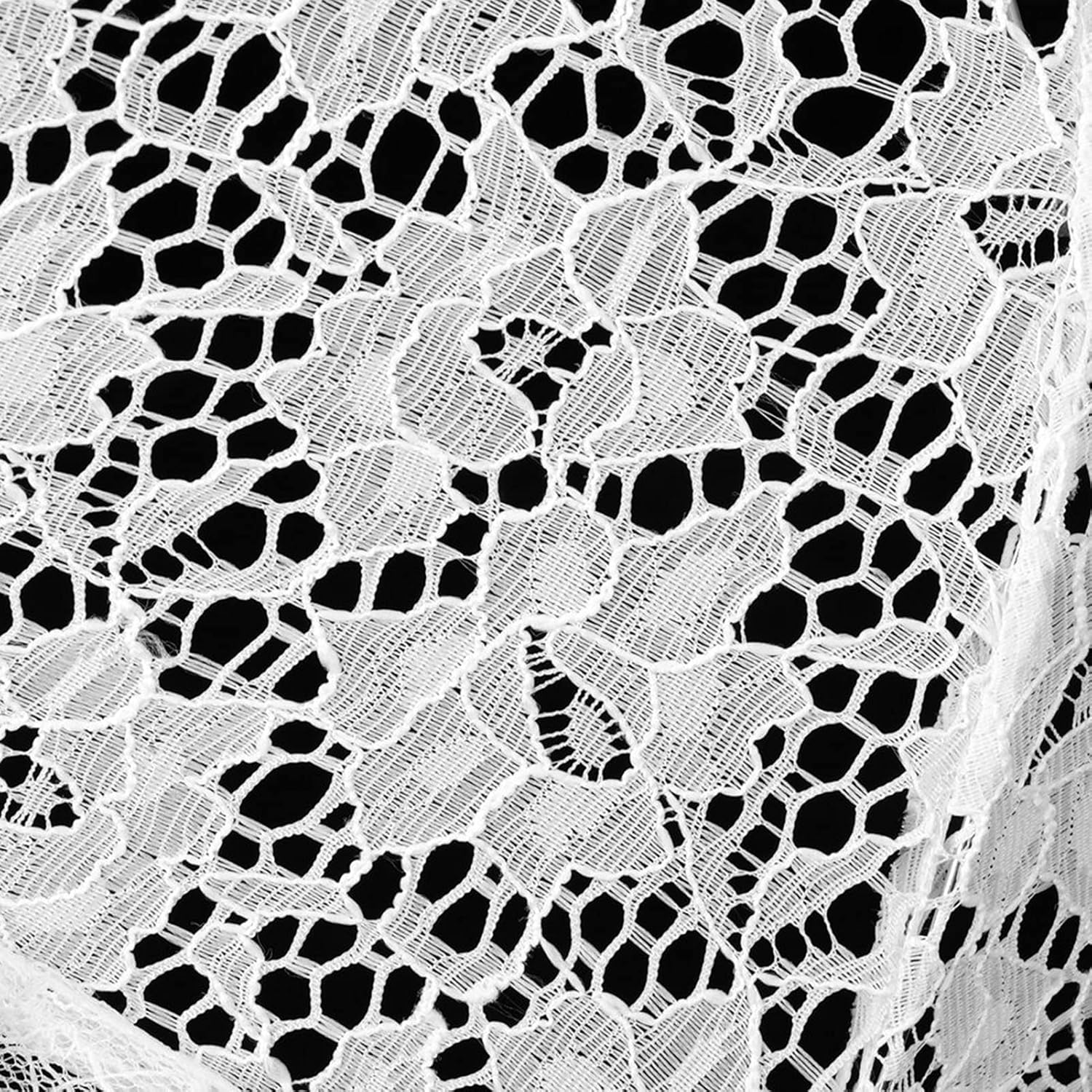 Miniatura 2 de Sombrilla de encaje con bordado blanco a la moda romántica para bodas, fiestas, fotografías, sombrillas ligeras de malla de encaje