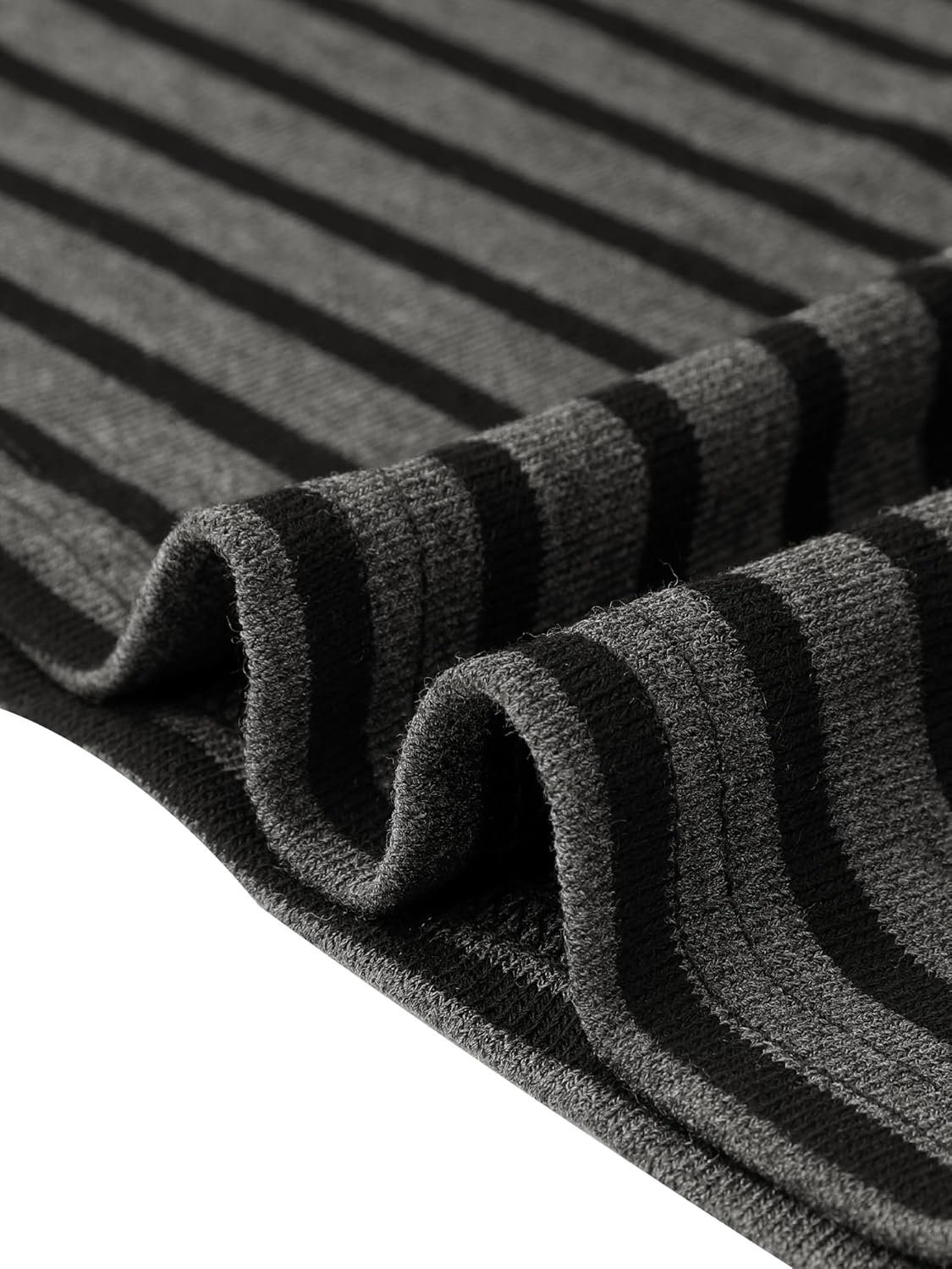 Allegra K Sweater Dress for Women Short Sleeve V Neck A-Line Striped Knit Dresses - Image 5