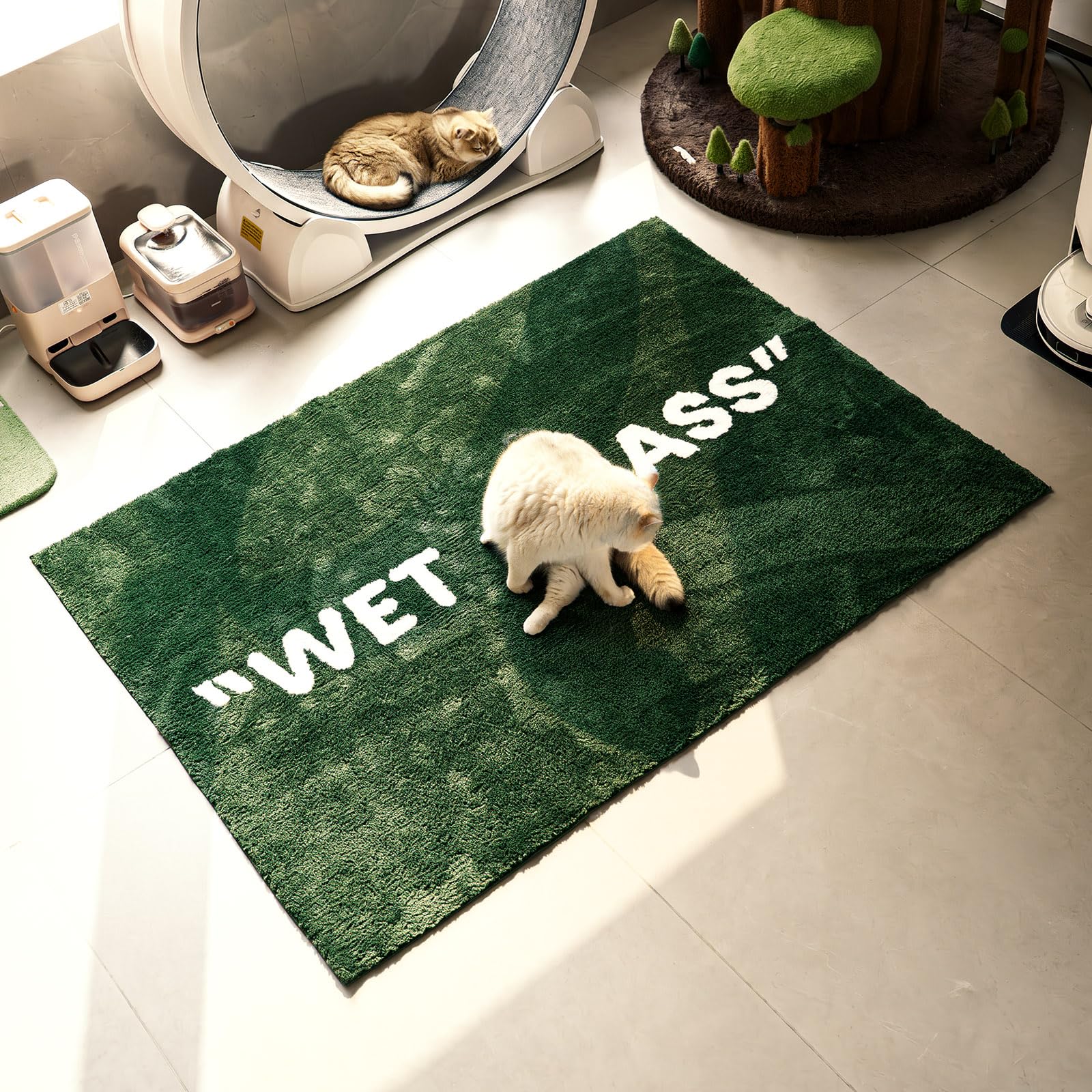 Amazon | ウェットグラス 20x32インチ タフテッドエリアラグ Hypebeast