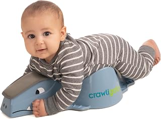 Crawligator Tummy Time Mobility Toy for Infants 4-12 Months (Blue)
