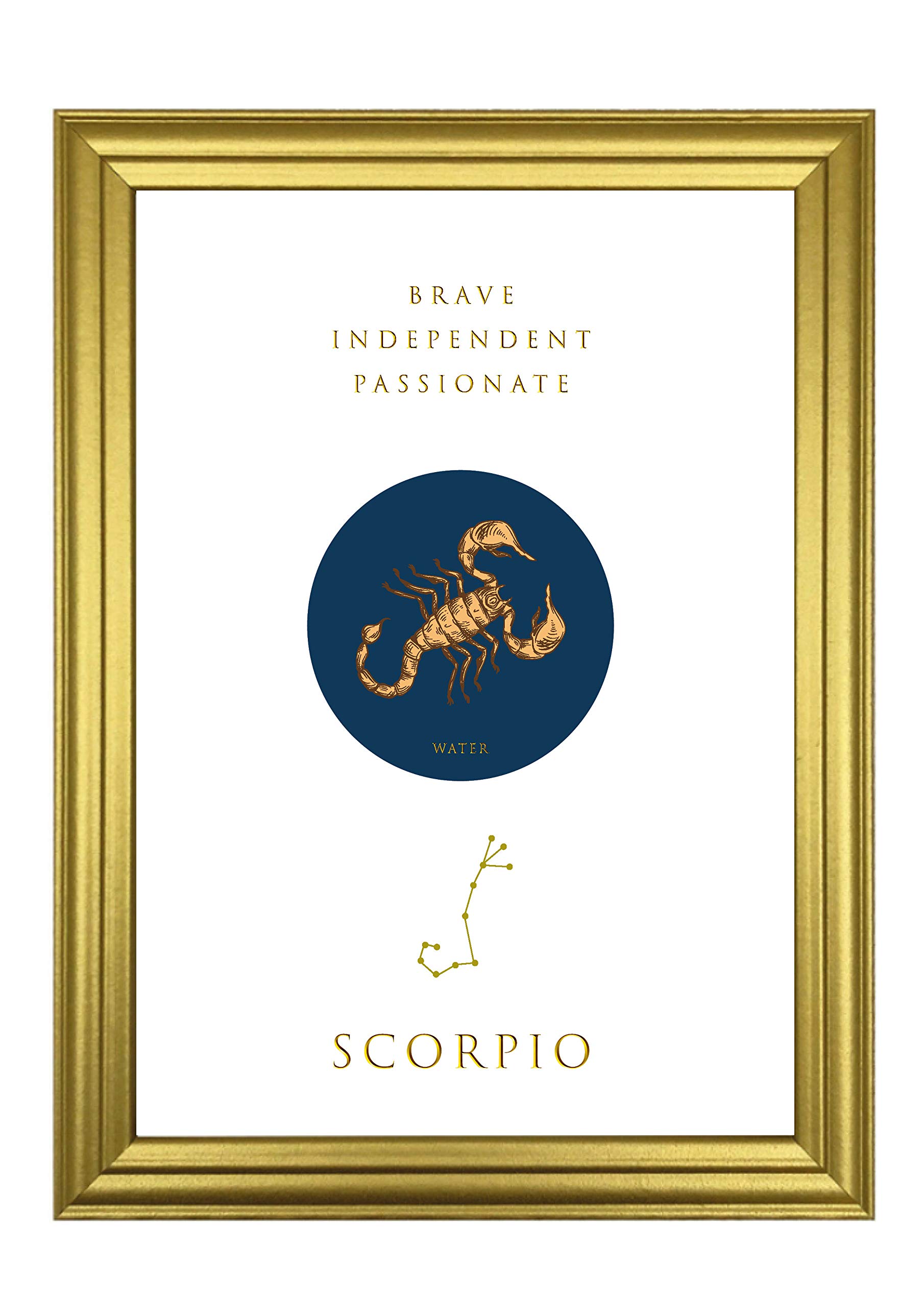 Série Astrologie zodiaque Scorpion pour personnaliser un mur sobre