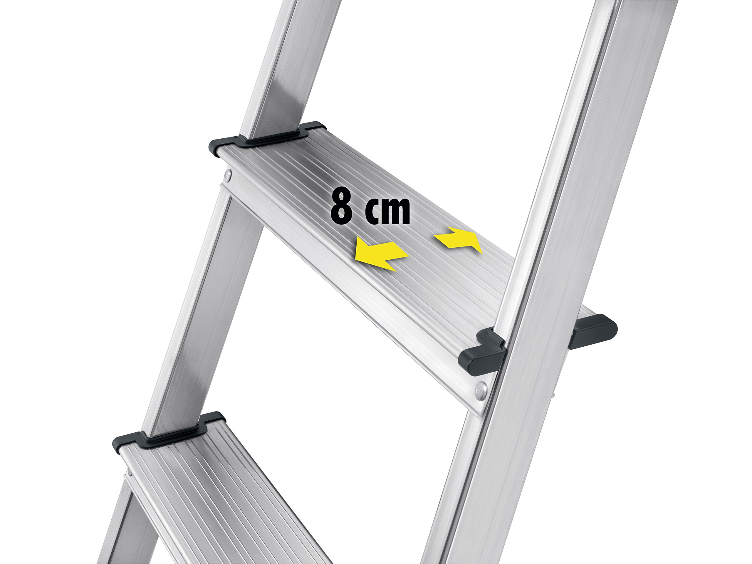 HAILO 8160-507 - Escalera de aluminio de tijera L60-EasyClix (5 peldaños)