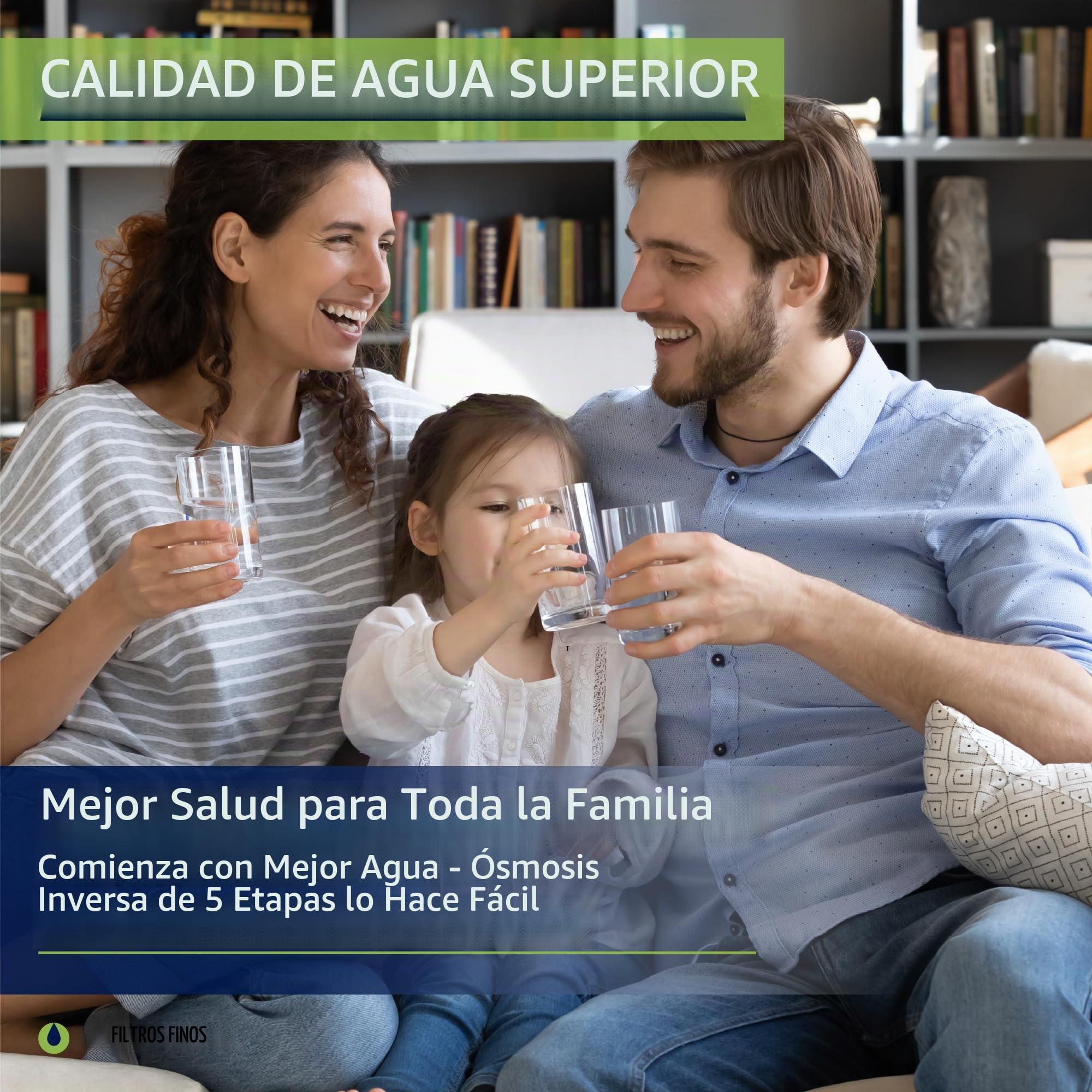 Finerfilters Osmosis inversa doméstica de 6 etapas, paquete de filtros de repuesto