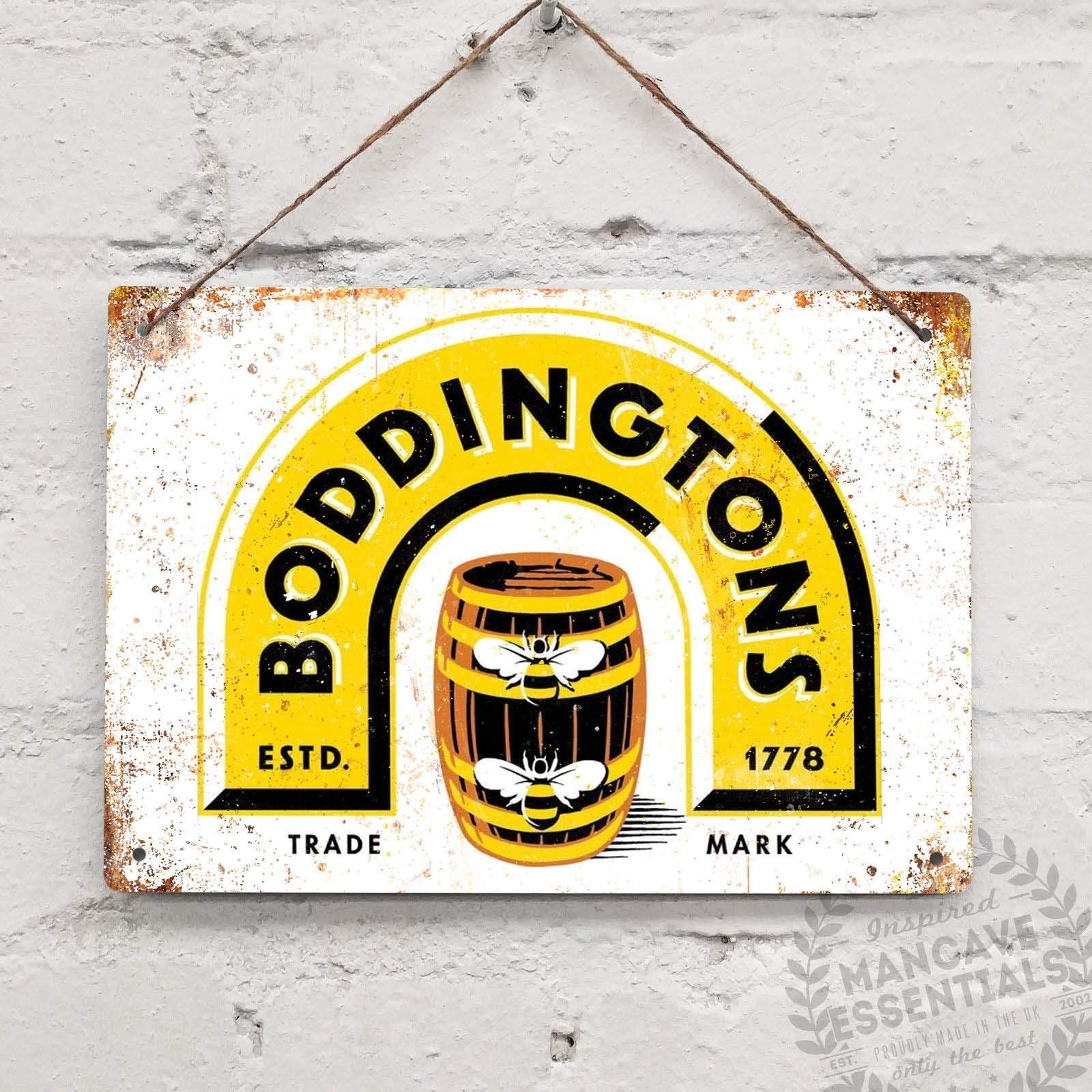 Boddingtons Beer Vintage Tin Sign Metal Decor Metal Sign Wall Metal Tin Sign 8X12 inches